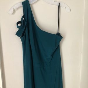 Dark teal ball gown